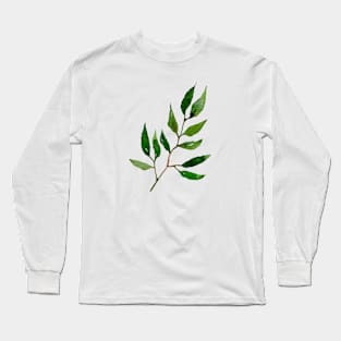 Watercolor twig Long Sleeve T-Shirt